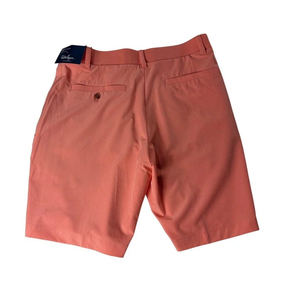 Walter Hagen Mens P11 Performance 11 Golf Shorts Coral Orange W30 9 Inseam‎ NEW